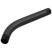 DELTA® RP40593BL Shower Arm, Wall Installation/Mounting, 7 in L, 1/2 in, IPS, Brass, Matte Black, 2-31/32 in H, Arm