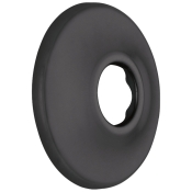 DELTA® RP6025BL Shower Flange, Matte Black, 2-1/2 in OD, Brass, Wall Installation/Mounting, 15/32 in D, Round, Flange