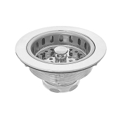 Dearborn® 816 Locking Cup Sink Basket Strainer, For Sink Opening Size: 4 in, 1-1/2 in Outlet Connection, Brass