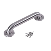 Dearborn® DB8912 Grab Bar With Concealed Flange, 12 in L, Stainless Steel, Satin, 1-1/2 in Dia