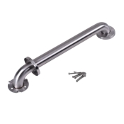 Dearborn® DB8918 Grab Bar With Concealed Flange, 18 in L, Stainless Steel, Satin, 1-1/2 in Dia