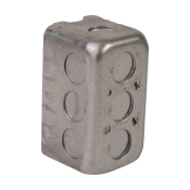 Devco PI361 Utility Box, Steel, 14.5 cu-in, 4 in H, 2-1/8 in W, 2-1/8 in D, 1/2 in Knockout