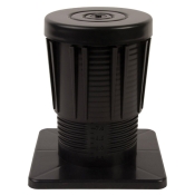 DiversiTech® AER-8BL Adjustable Equipment Riser, 300 lb Load, 5 to 8 in H, Plastic, Black