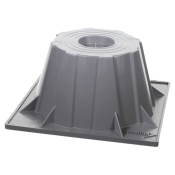 DiversiTech® HPR-3 Heat Pump Riser, 500 lb Load, 3 in H, Polypropylene, Gray