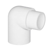 Tigre 409-020 90 deg Street Elbow, 2 in, 2 in, Spigot, Slip, PVC, White, Schedule/Class: SCH 40, Street Elbow, 90 deg