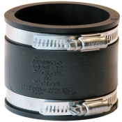 Fernco® 1056-22 Flexible Coupling, 2 in, PVC, Coupling, 2 in, 4.6 psi Max Working Pressure, 3.451 in L