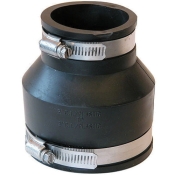 Fernco® 1056-32 Flexible Coupling, 3 in, PVC, Coupling, 2 in, 4.6 psi Max Working Pressure, 3.956 in L
