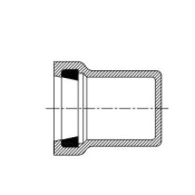 HARCO 149-025 Cap, 2-1/2 in, 2-1/2 in, Gasketed, Gasketed, PVC, Schedule/Class: SDR 21, Cap