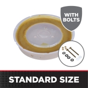 HERCULES® Johni-Ring® 90214 Wax Gasket Combo Pack, For Pipe Size: 3 in, 4 in, 5 in W, Golden Wax