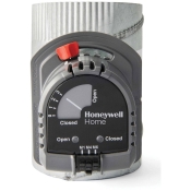 Honeywell Home TrueZONE® ARD10TZ/U Automatic Zone Damper, Round Duct, 10 in Dia, 24 V, Power Close and Spring Open