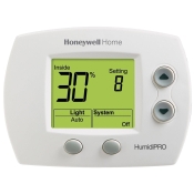 Honeywell Home HumidiPRO® H6062A1000/U Digital Humidity Control, 18-30 V, 0.1 A, 50/60 Hz Frequency, 3.44 in Height