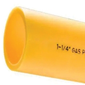 IPEX® Home-Flex™ 221026 Underground Gas Pipe, 1/2 in Nominal Pipe, Resin, 500 ft L, 1/2 in, CTS, Yellow, 5/8 in OD