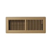 JEDCO 1510DB04X12 Floor Supply, Floor Installation / Mounting, 2-Way Deflection, Steel, 13-1/2 in Height, 5-1/2 in Width