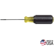 KLEIN TOOLS® 612-4 Terminal Block Screwdriver, 1/8 in Bit, Magnetic: No, 7-3/4 in L, Steel, Plastic/Rubber Handle