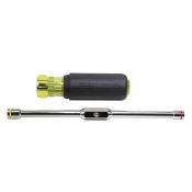 KLEIN TOOLS® 65064 2-in-1 Nut Driver, 1/4 in, 5/16 in Nut, Hex Drive, Magnetic: Yes, 3-5/8 in L Shaft, 8 in L