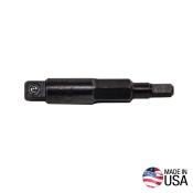 KLEIN TOOLS® 86939 Hex Key Adapter, Steel, Imperial System of Measurement, 3/16 in, 5/16 in Drive, 2-1/8 in Length