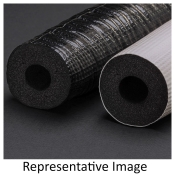 K-Flex TITAN™ 6RSR048078 Tube Insulation, 6 ft L, 7/8 in ID, 1/2 in Thick, Black, 7/8 in Insulation, EPDM, 2 in W