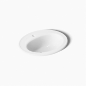 Kohler® 2196-1-0 Bathroom Sink With Overflow, Vitreous China, 1-3/4 in Drain, 16 in Basin Length, 11 in Basin Width
