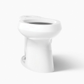 Kohler® K-4373-0 Elongated Toilet Bowl, Class Five Flush, 16-1/2 in Bowl Height, Exposed, 2-1/8 in, 10 in Rough-In