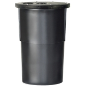Little GIANT® 513240 Simplex Molded Basin, 3 in Inlet Connection, Polyethylene, 30.38 in Height, 20-1/2 in Width