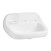 Mansfield® 201810001 Lavatory, 12 in H, 22 in W, 18-1/8 in D, Vitreous China, 1-3/4 in Drain, 16 in Bowl Width, White