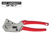 Milwaukee® 48-22-4204 Tubing Cutter, 1 in Max Pipe, Steel Blade, Applicable Materials: Plastic, Rubber, 9 in L, 3 in W
