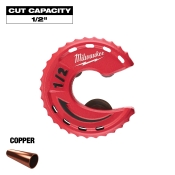 Milwaukee® 48-22-4260 Close Quarter Tubing Cutter, 1/2 in Max Pipe, Aluminum Blade, Applicable Materials: Copper