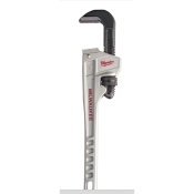 Milwaukee® 48-22-7214 Pipe Wrench, 2 in Jaw, Aluminum Body, 14 in Length, Red/Silver, Ergonomic Handle, Black Oxide