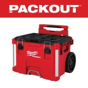 Milwaukee® PACKOUT™ 48-22-8427 Rolling Tool Bo, Metal, 19-1/2 in H, 22 in W, 18 in D, Red