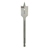 Milwaukee® 48-27-1001 Flat Boring Bit, 1 in Dia, 6 in L, Hex Shank, 1/4 in Shank, HSS, Bright