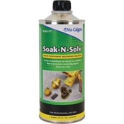 Nu-Calgon 4162-77 Soak-N-Solv Restoring Compound, 1 Qt, Bottle, Liquid, Ready-to-Use