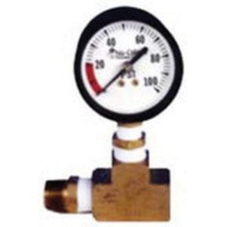 Nu-Calgon NP48GG Pressure Gauge, 20 PSI, 1/2 In