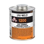 Oatey® 1236S Medium Cement, Applicable Materials: PVC, 32 oz Net Content, Clear, 1 to 6 min Setting