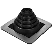 Oatey® Master Flash® 14050 Roof Flashing, For Pipe Size: 1/4 to 3/4 in, EPDM, 4-1/2 in Base Length, 4-1/2 in Base Width