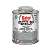 Oatey® 30328 Heavy-Duty Industrial Cement, Applicable Materials: CPVC, PVC, 16 oz Net Content, Gray, 1 to 5 min Setting