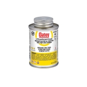 Oatey® FlowGuard Gold® 31910 1-Step All-Weather Fast Set Cement, Applicable Materials: CPVC, 4 oz Net Content, Yellow