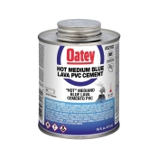 Oatey® 32162 Medium Bodied Fast Set Hot Cement, Applicable Materials: PVC, 16 oz Net Content, Blue, 1 to 5 min Setting