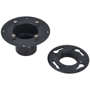 Oatey® 42268 Shower Pan Drain, For Pipe Size: 2 in, 3 in, PVC Body, 4.7 in Grate, For Use With: Tile or Marble Showers