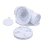Oatey® 43904 Backwater Valve, 4 in Inlet Connection, 4 in Outlet Connection, PVC Body