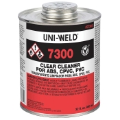 Oatey® Uniweld® 7336S Clear Cleaner, Liquid Form, 32 oz Net Content, Acetone, Cyclohexanone Base Chemical