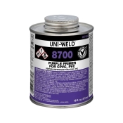 Oatey® Uni-Weld® 8746S Primer, Applicable Materials: CPVC, PVC, 16 oz Net Content, Purple