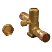 PROTECH™ 61-104914-04 Service Valve, Service Valve, 7/8 in Connection Size 1, Connection Type 1: Sweat ODF, 5 in Height