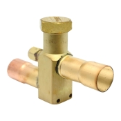 PROTECH™ 61-21368-16 Service Valve, Service Valve, 7/8 in Connection Size 1, Connection Type 1: Sweat ODF, Brass