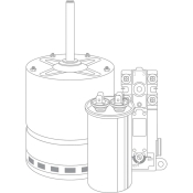 PROTECH™ 70-101323-65 Fan Blade, 24 in Diameter, 10 deg Blade Pitch, 2 Blades, 1/2 in Bore Diameter, Blade Function Type