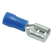 Rheem® 455045 Female Quick Connect, 16 to 14 AWG Wire, 1/4 in Tab, Connect Function Type, Blue
