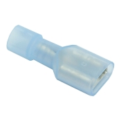 Rheem® PD455610 Female Quick Connect, 16 to 14 AWG Wire, 1/4 in Tab, Connect Function Type, Blue