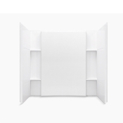 STERLING® 71164100-0 Shower Wall Set, Wall Installation / Mounting, 60 in Length, 36 in Width, Acrylic, White