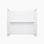 STERLING® 71524100-0 Bath/Shower Wall Set, Wall Installation / Mounting, 60 in Length, 32 in Width, Acrylic, White