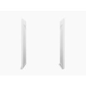 STERLING® 72185100-0 Shower End Wall Set, Wall Installation / Mounting, 32 in Length, 1-5/8 in Width, 71 in Height