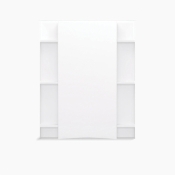 STERLING® 72272100-0 Shower Back Wall Set, Wall Installation / Mounting, 60 in Length, 71-1/4 in Height, Acrylic, White